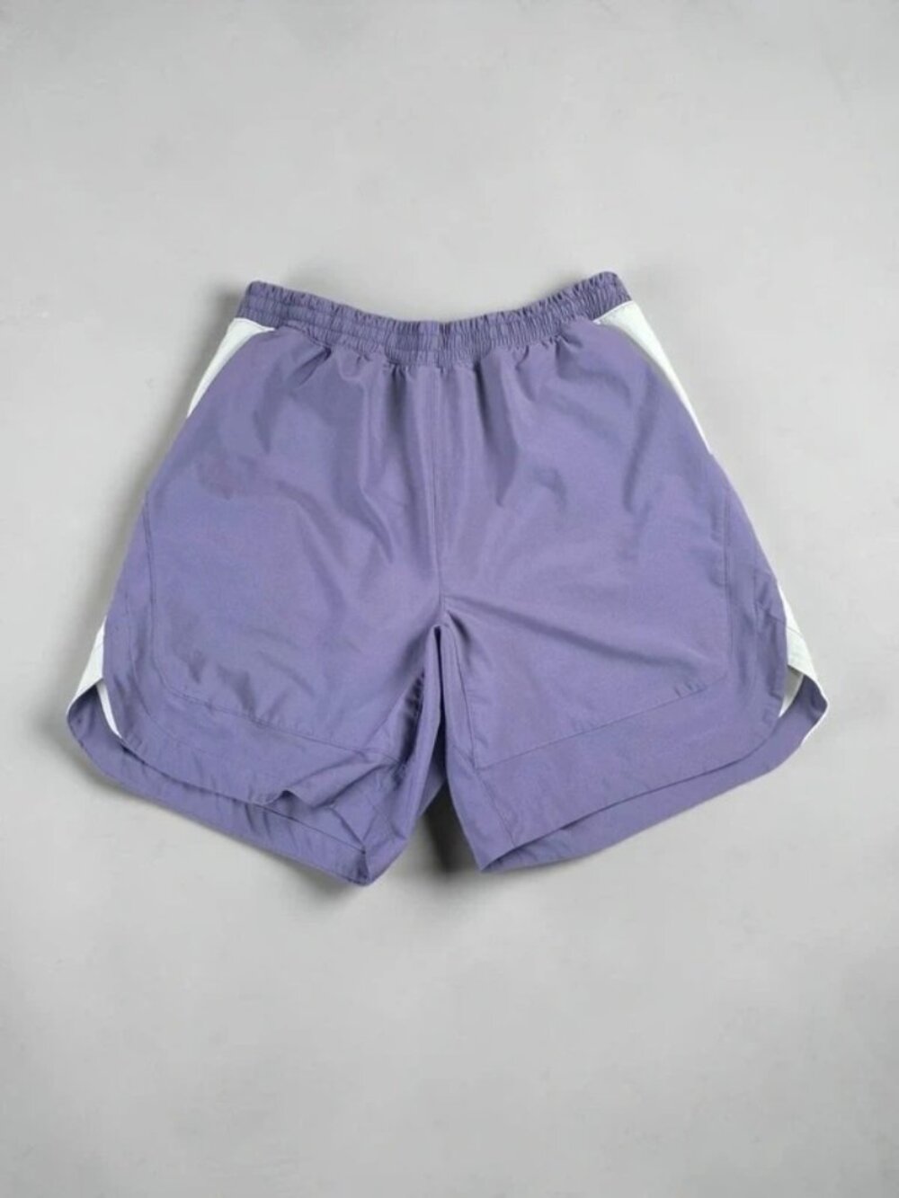 Peloton Men’s Running Shorts Size M Purple White Lined Athletic Workout